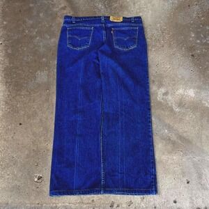 Vintage Levis 517 Orange Tab Jeans Mens 42x32 Blue Denim Bootcut 90s Made in USA